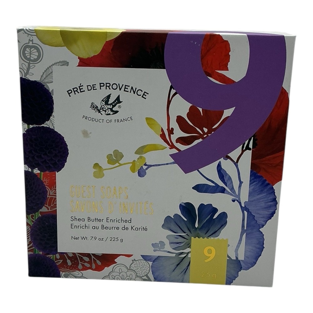 Pré de Provence - Guest Soaps Set (9 Mini Bars, 7.9 oz)‎ - Shea Butter Enriched